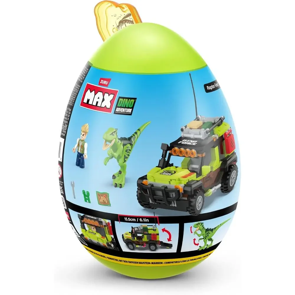 NWT Zuru Max Build More Dino Adventure Raptor Force Egg Capsule
